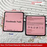 Galaxy Black Display Cards for Press On Nail Collections (MOQ=50)