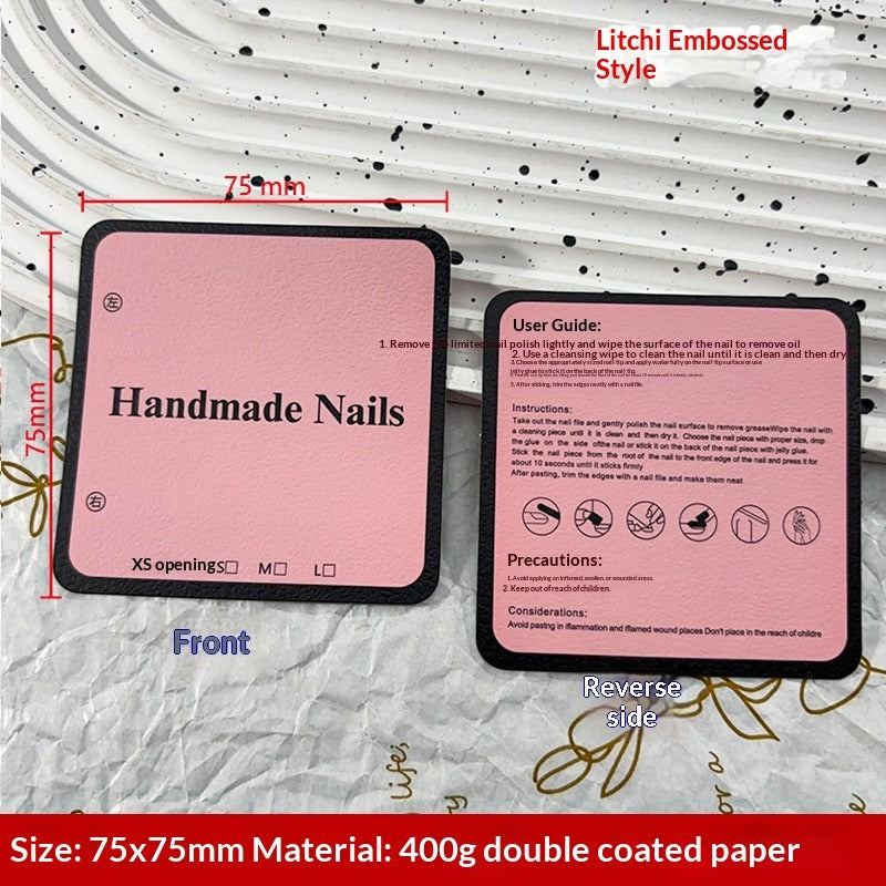 Galaxy Black Display Cards for Press On Nail Collections (MOQ=50)