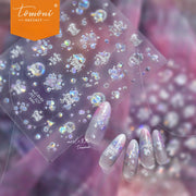 Holographic Bubble & Pearl – 5D Embossed Dreamy Accent Set