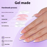 Nail Tips Exclusive for Amazon hot-selling French press on nails art patch oil injection removable fake nail piece 120 pieces