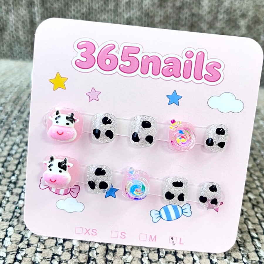 365nails: "무무의 캔디랜드" – 3D 캐릭터 수제 숏 네일