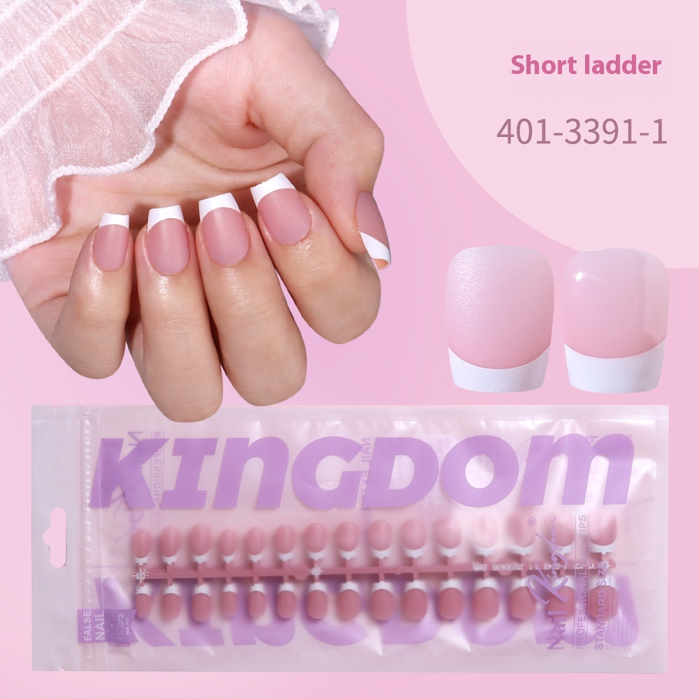 Nail Tips French prefabricated nail pads, whole bags, new non-marking removable fake nail patches, French press on nails