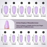 Nail Tips press on nails solid color 24 palace grid simple and versatile water drop patch nail art removable fake nail manufacturer customization