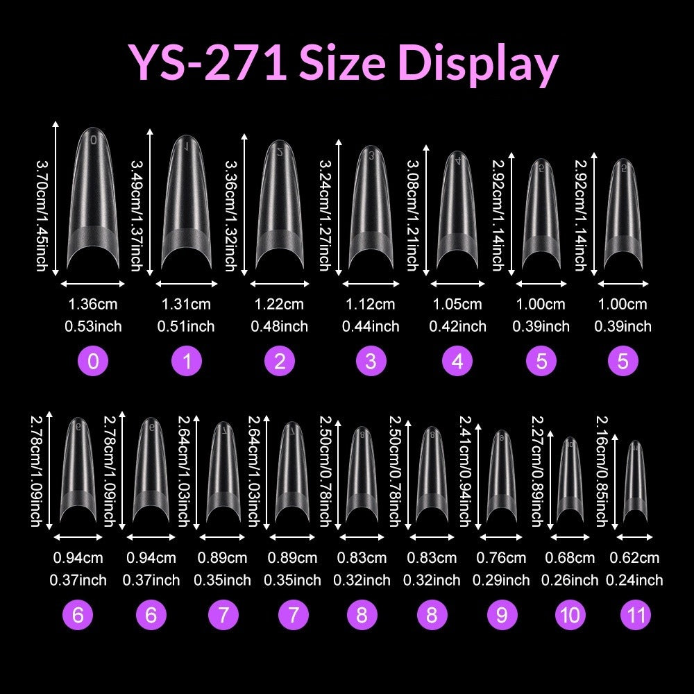 Pro Matte Collection: "Ballerina Half-Cover" – Small Batch Custom Matte Half-Cover Ballerina Nail Tips