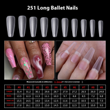 Nail Tips Frosted nail pads Free grinding Flat nail Traceless water drop Ballet press on nails pads 500 boxed nail art fake nails