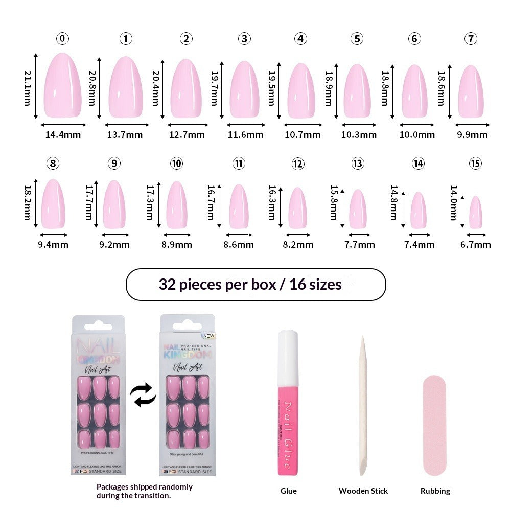 "Luminous Cat Eye Collection" - Multi-Color 32Pcs Press-On Nails Set