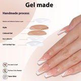 Nail Tips press on nails French, simple long ladder seamless detachable prefabricated nail piece fake nail 120 pieces bag patch nail art