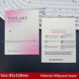 Custom Printed Display Cards for Press On Nail Packaging (MOQ=50)