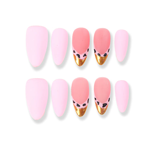 Solid color manicure, high color retention texture jewelry, nail diamond jewelry