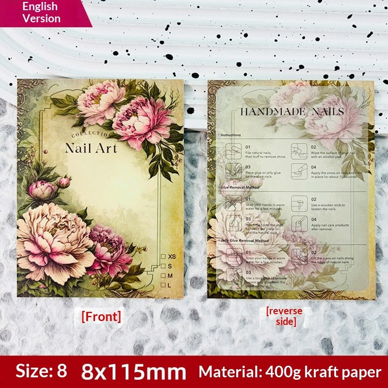 Custom Printed Display Cards for Press On Nail Packaging (MOQ=50)