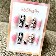 Sakura Bloom: "Pink Petal" – Long Coffin Press-on Nails