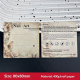 European Style Display Cards for Press On Nail Sets (MOQ=50)