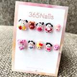 365nails: "Cartoon Carnival" – 3D Character Short Square Nails