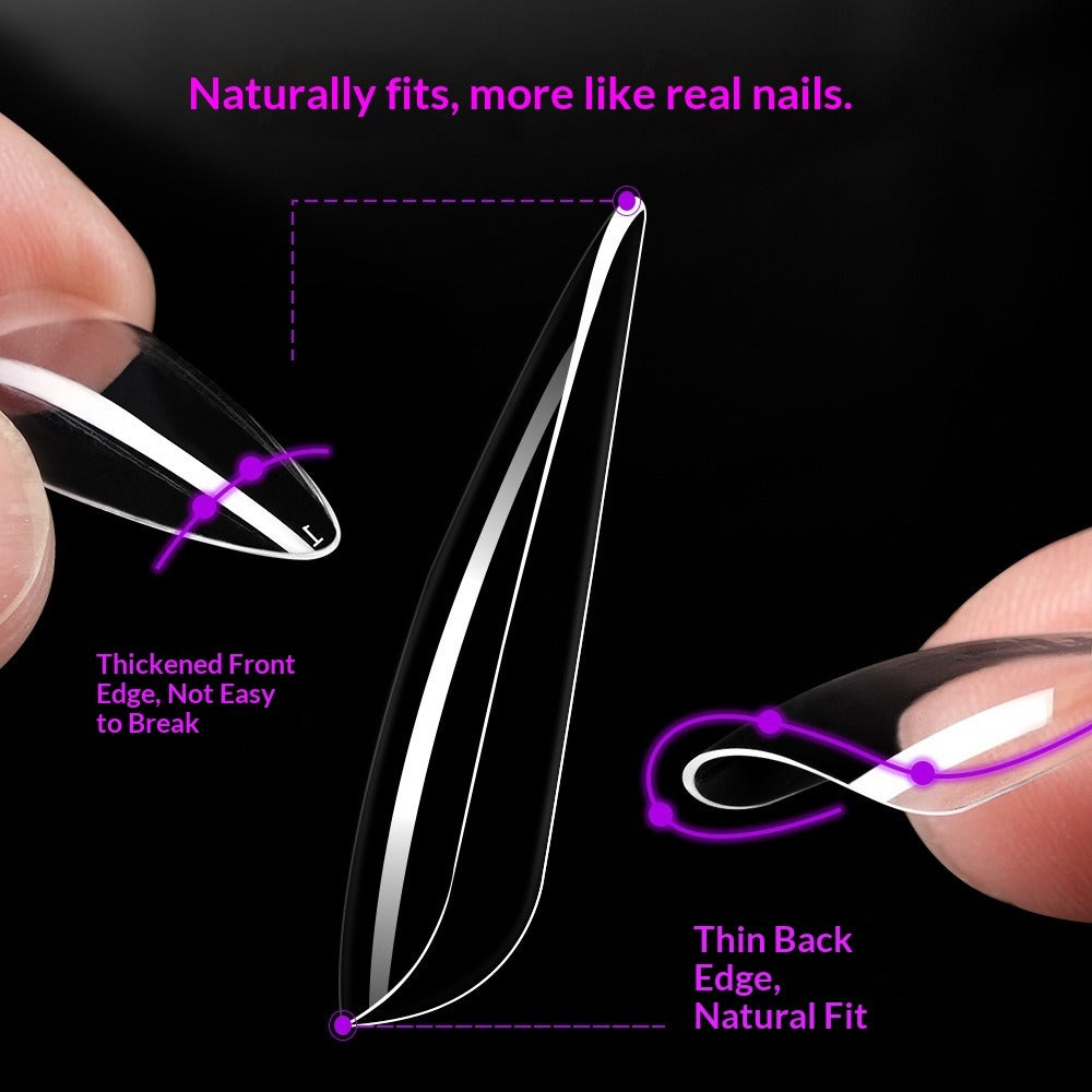 Drama Collection: "Extended Water Drop Nail Tips" – Multi-Size Extended Water Drop Nail Tips