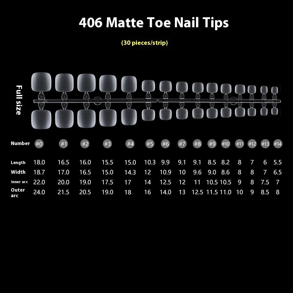 Nail Tips Transparent nail piece wholesale 30 pieces, full number, light and thin, full sticker, trapezoidal non-marking, wear-free patch, frosted nail piece