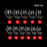 365nails Cross-Border Hot-Selling Clear Nail Tips | Multi-Spec Nail Extension Set with Storage Case