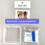 Black Gold Gothic Plaid Cross Press On Nails