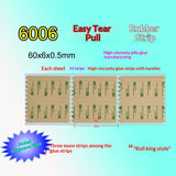 Crystal adhesive strips for press-on nail display cards