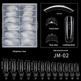 Nail Tips Extension nail mold wholesale, new boxed transparent paperless fast phototherapy nail crystal extension nail mold