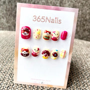 365nails: "Sweet Mornings" – 3D Character Short Square Nails
