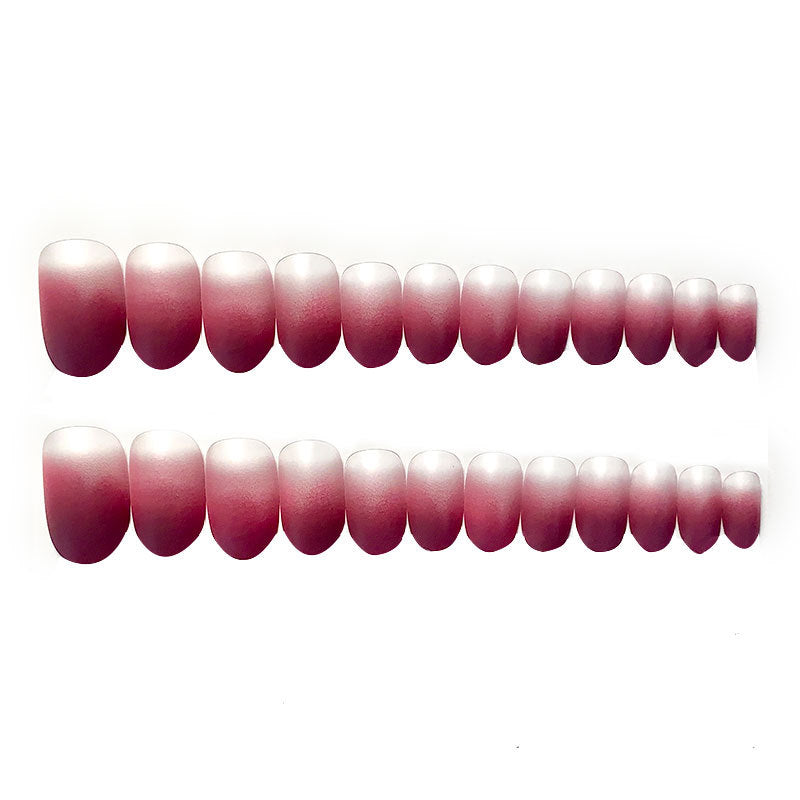 Dry rose matte nail patch fake nail wearing finished nail pregnant woman nail patch waterproof and removable｜365nails