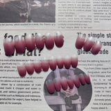 Dry rose matte nail patch fake nail wearing finished nail pregnant woman nail patch waterproof and removable｜365nails