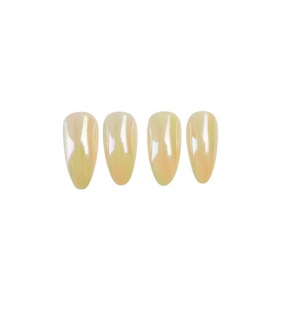Pink Orange Aurora Temperament Milk Orange Wear Nail Finished Nail Patch False Nail Waterproof Removable Nail Patch｜365nails