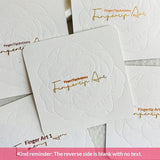 Embossed Cotton Paper Display Cards for Press On Nails (MOQ=50)