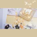 Adesivo de unha rosa laranja Aurora temperamento laranja leite para unhas postiças à prova d'água removível ｜365nails