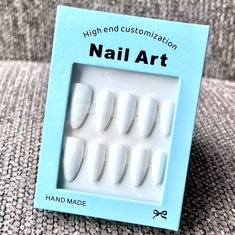 Luxury Foil Logo Window Press On Nail Box (MOQ=10)