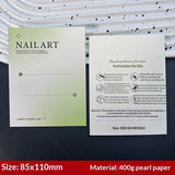 Pearl Finish Display Cards for Handmade Press On Nails (MOQ=50)