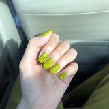 Solid color short avocado green grass green white press on nails finished fake nail manicure patch nail patch waterproof｜365nails