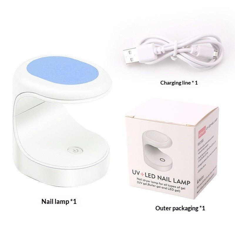 "Mini C-Shape Single Finger UV/LED Nail Lamp" - Fast Curing Press-On Tool