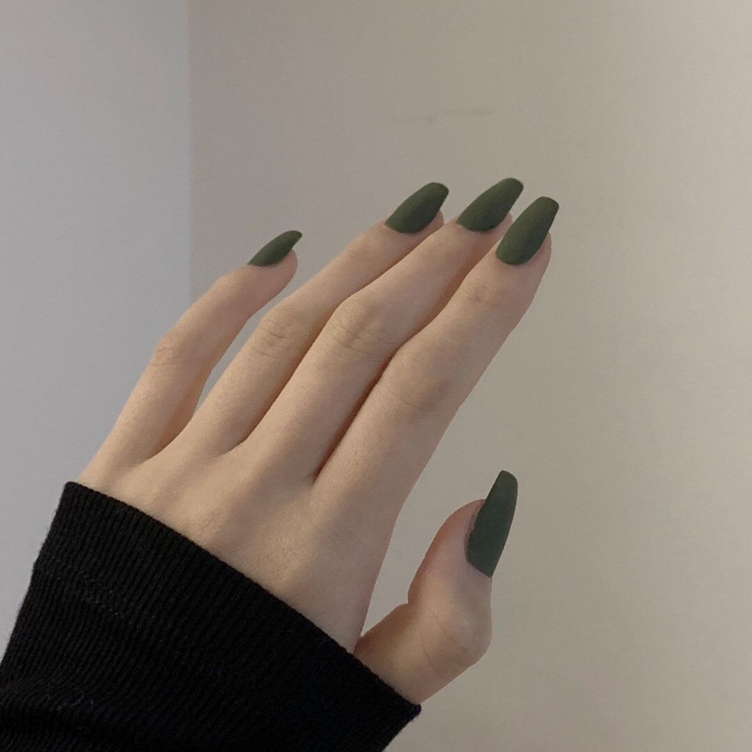 霧面短款芭蕾形新色純色穿戴甲｜可拆卸成品甲片｜365nails