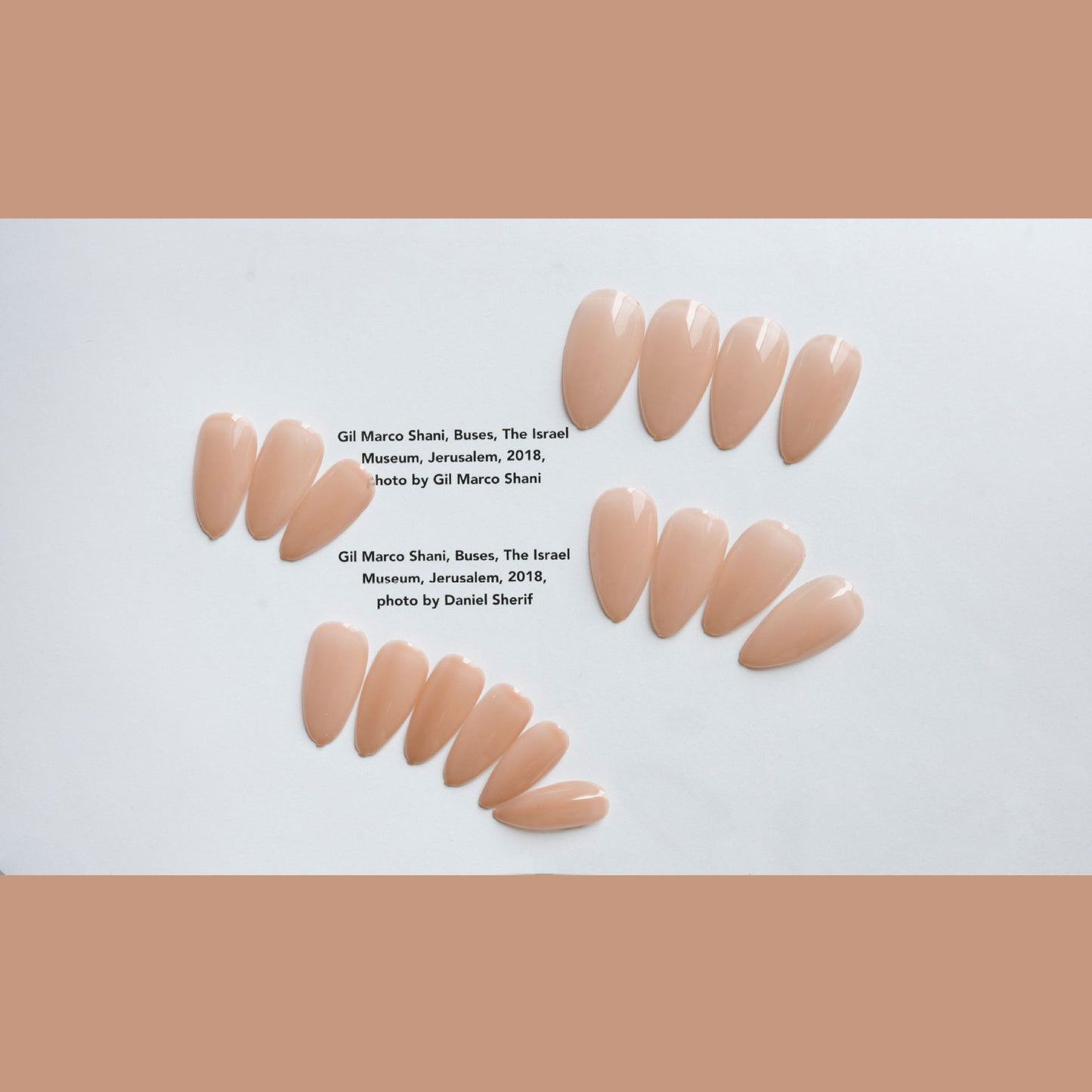 Naked jelly color pointed tip semi-transparent temperament press-on nails finished fake nail nail polish glue sealing nail piece street stall supply｜365nails