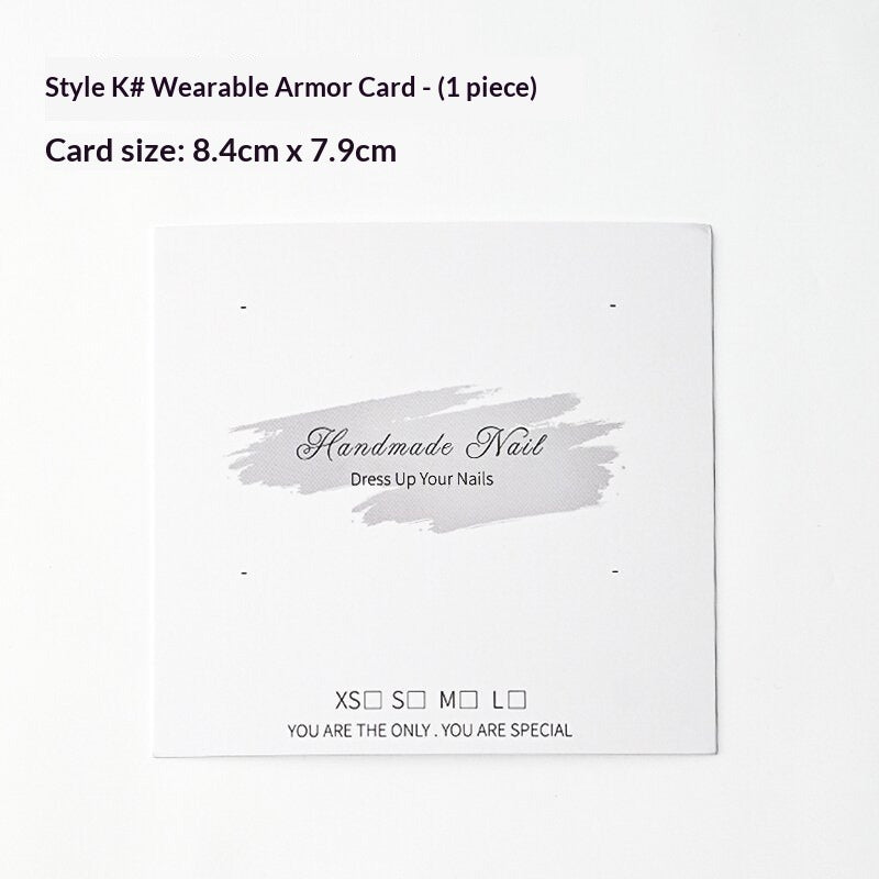 Clear Square Press On Nail Storage Display Box