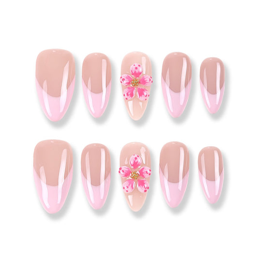 365Nails Petal French Almond Tips