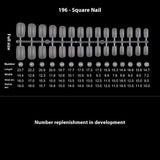 Nail Tips Transparent nail piece wholesale 30 pieces, full number, light and thin, full sticker, trapezoidal non-marking, wear-free patch, frosted nail piece