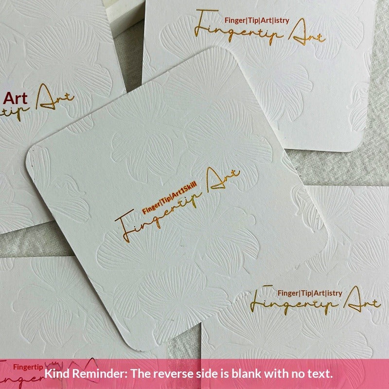 Embossed Gold Foil Display Cards for Press On Nails (MOQ=50)