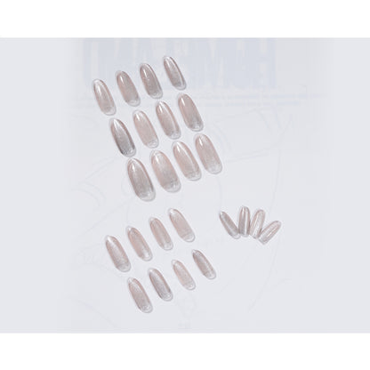 Spar cat eye Long Press on nails   Waterproof Removable  Patch ｜365nails