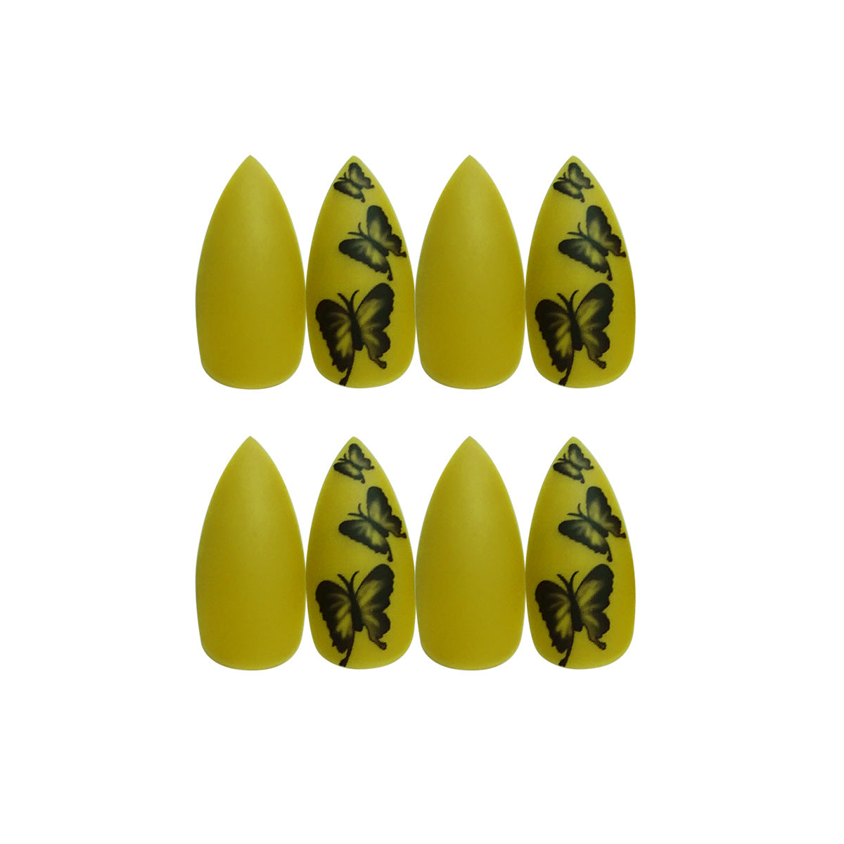 Water Drop Nail Autumn Leaf Butterfly  Fake Nail  Art Finished Product  Detachable ｜365nails