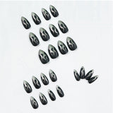 Parche de uñas con diseño de llama oscura y viento punk, parche para uñas, uñas postizas terminadas, parche para uñas extraíble e impermeable | 365nails