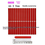 Crystal adhesive strips for press-on nail display cards