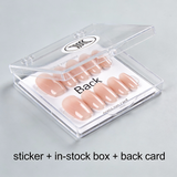 Private Label Packaging Customization for Press-On Nails | Sticker + In-Stock Plastic Box | Paper Box Color/Logo Custom