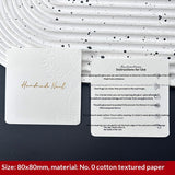 Embossed Cotton Paper Display Cards for Press On Nails (MOQ=50)