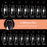 Nail Tips popular 3D rhombus nail piece almond nail ballet nail irregular transparent fake nail piece nail art wholesale