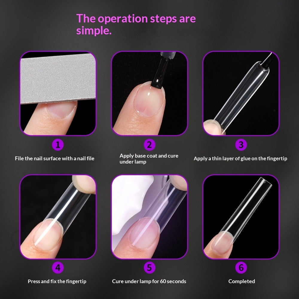 Drama Collection: "XXXXL Tube" – Extra Long XXXL Tube Nail Tips