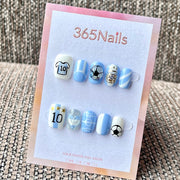 "Argentine Glory" - Argentina Football Theme Handmade Nails
