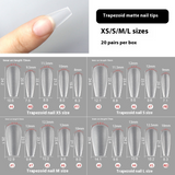 Nail Tips Special nail pads for press on nails, 200 pcs without engraving and grinding, standard size sub-size patch, fake nail manicure.