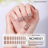 Semi-Cured Gel Nail Strips Sparkle Spotlight Cat Eye Glow Effect (MOQ=3)
